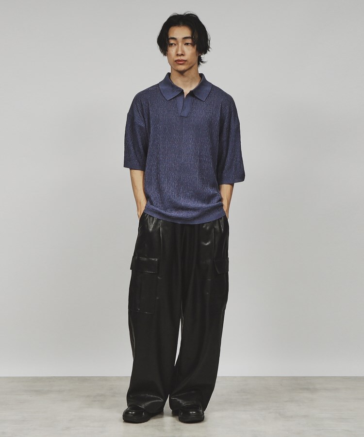 レザー調ボリュームカーゴパンツ(その他) | tk.TAKEO KIKUCHI レザー調ボリュームカーゴパンツ(その他) | tk.TAKEO KIKUCHI
