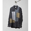 ティーケー タケオ キクチ(tk.TAKEO KIKUCHI)のパッチワークシャツ ブラック(519)