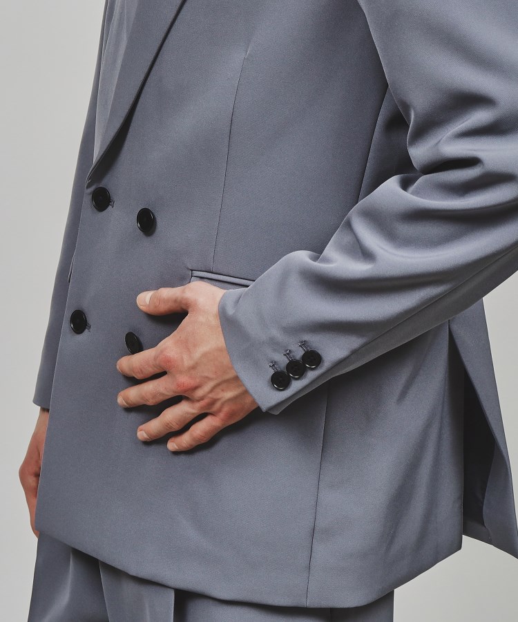 Stadt cloth ダブルジャケット(セットアップ対応)(テーラード Stadt cloth ダブルジャケット(セットアップ対応)(テーラード