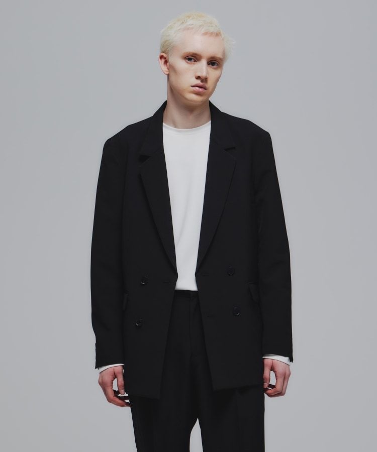 Stadt cloth ダブルジャケット(セットアップ対応)(テーラード Stadt cloth ダブルジャケット(セットアップ対応)(テーラード