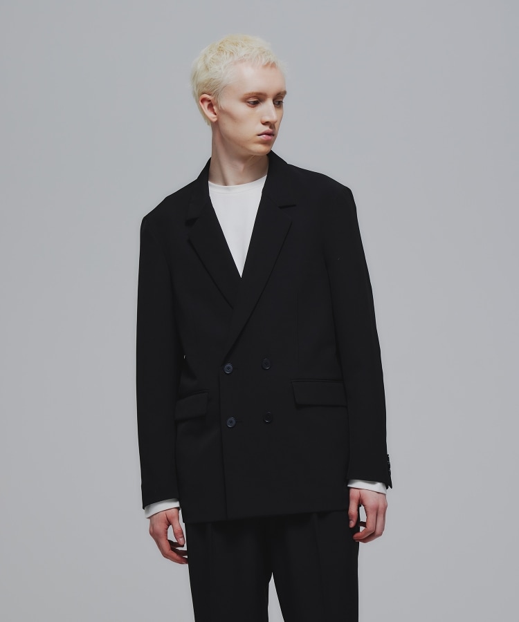 Stadt cloth ダブルジャケット(セットアップ対応)(テーラード Stadt cloth ダブルジャケット(セットアップ対応)(テーラード