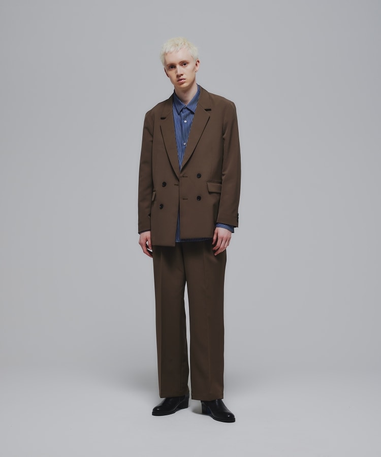 Stadt cloth ダブルジャケット(セットアップ対応)(テーラード Stadt cloth ダブルジャケット(セットアップ対応)(テーラード