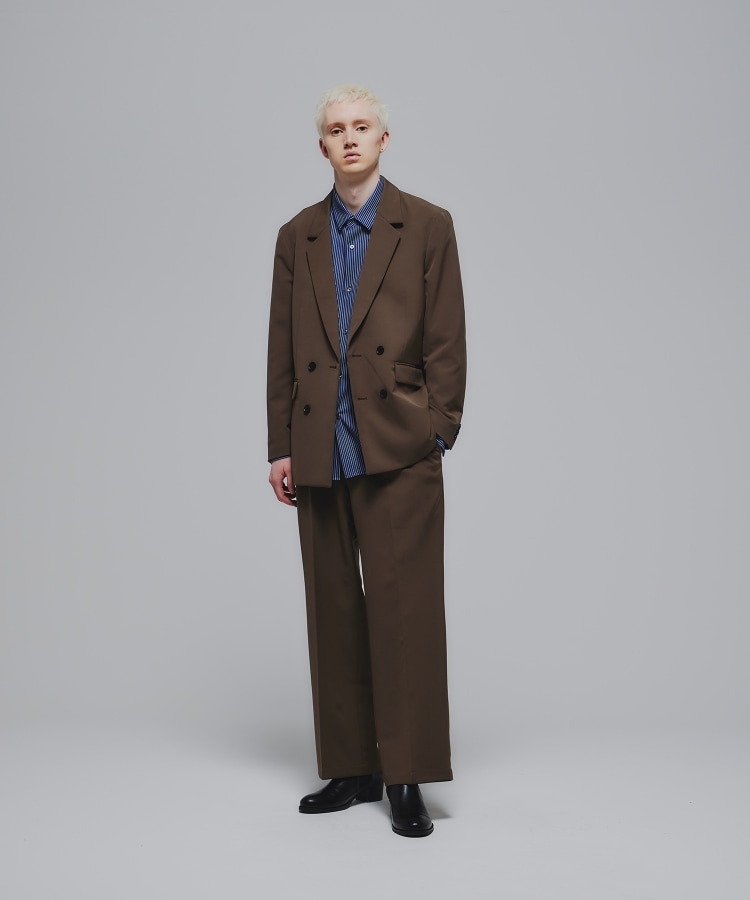 Stadt cloth ダブルジャケット(セットアップ対応)(テーラード Stadt cloth ダブルジャケット(セットアップ対応)(テーラード