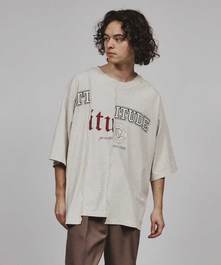 ティーケー タケオ キクチ(tk.TAKEO KIKUCHI)のリメイクライクTシャツ ホワイト(101)