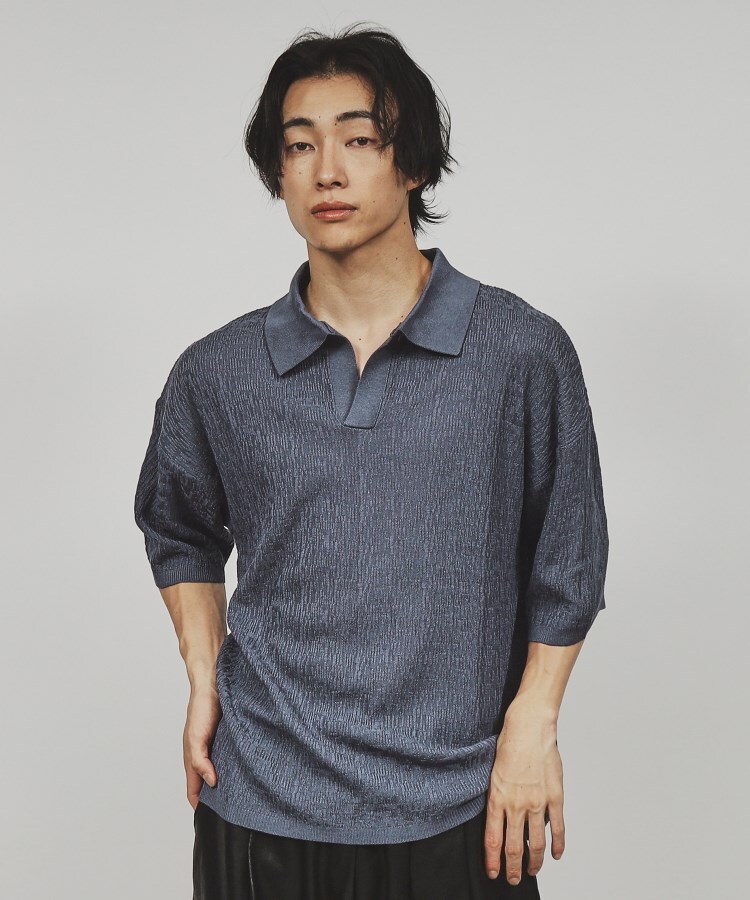 スキッパーニットポロシャツ(ポロシャツ) | tk.TAKEO KIKUCHI スキッパーニットポロシャツ(ポロシャツ) | tk.TAKEO KIKUCHI