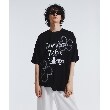 ティーケー タケオ キクチ(tk.TAKEO KIKUCHI)のパッチフラワーTシャツ ブラック(019)