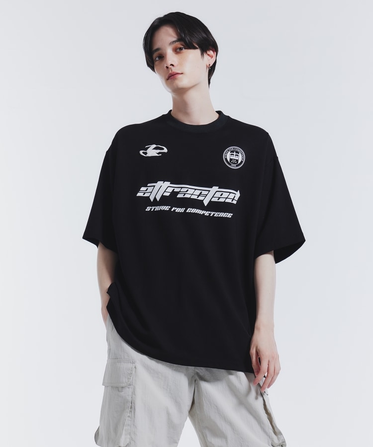 ティーケー タケオ キクチ(tk.TAKEO KIKUCHI)のゲームシャツライクTシャツ ブラック(019)