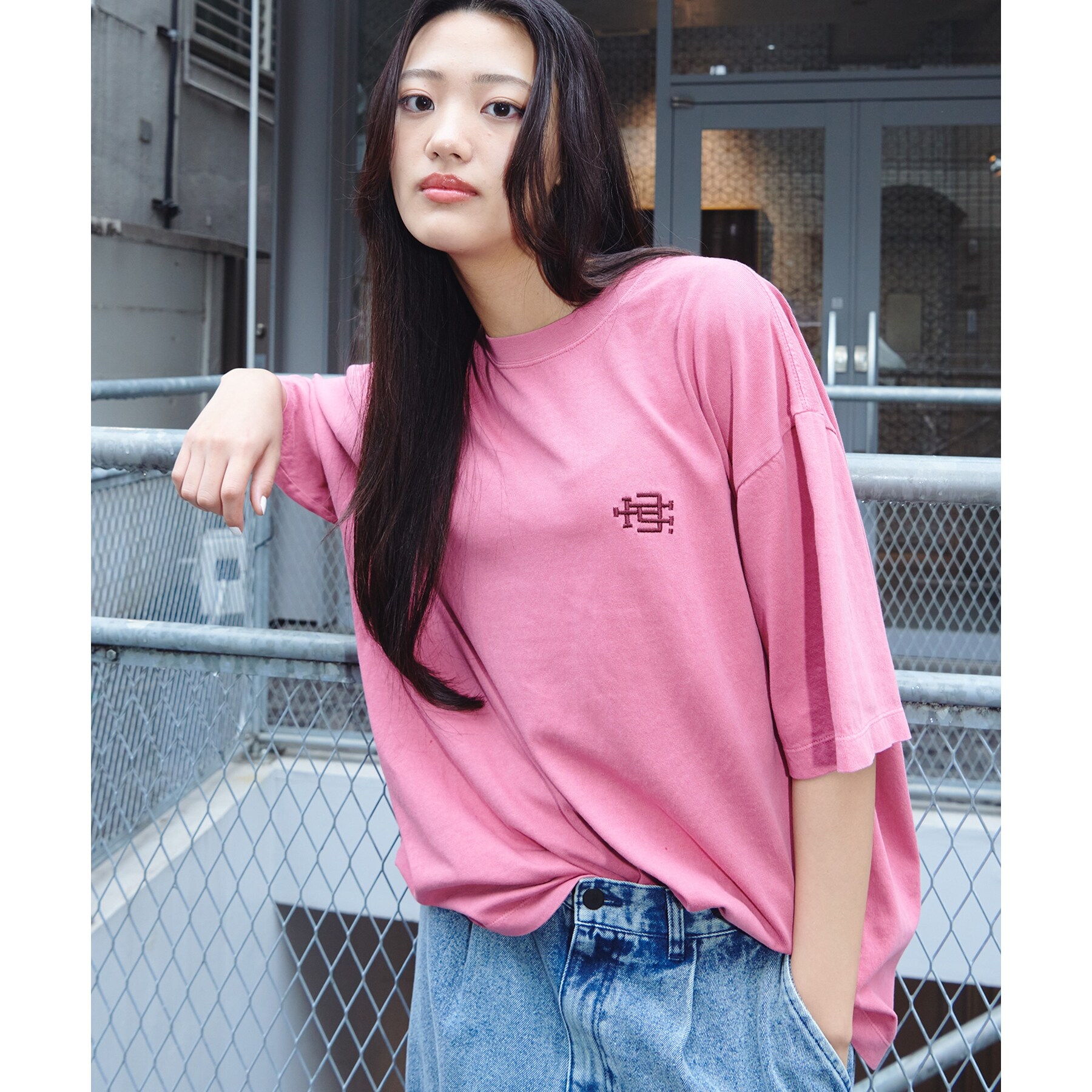 ティーケー タケオ キクチ(tk.TAKEO KIKUCHI)のヴィンテージ ロゴTシャツ ピンク(072)
