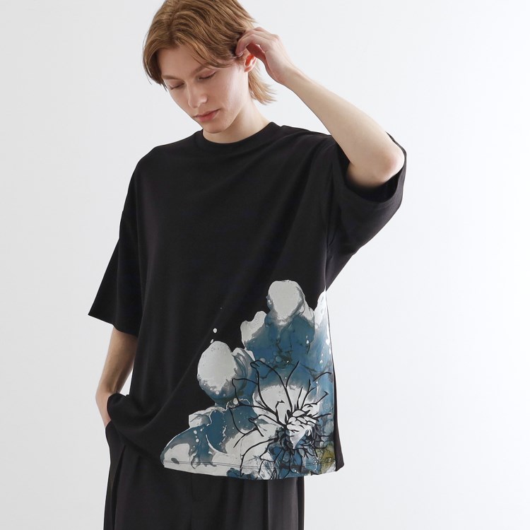 ティーケー タケオ キクチ(tk.TAKEO KIKUCHI)のバブルアートフラワーTシャツ Ｔシャツ