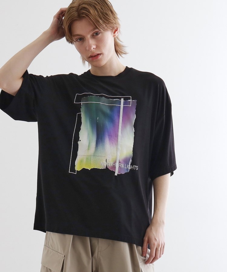 ティーケー タケオ キクチ(tk.TAKEO KIKUCHI)のオーロラプリントドレープTシャツ7