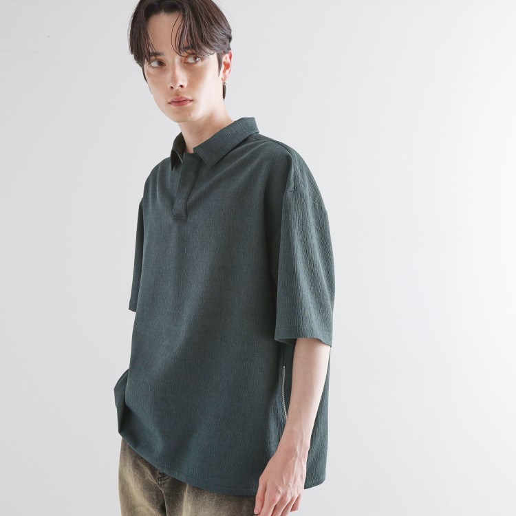 ティーケー タケオ キクチ(tk.TAKEO KIKUCHI)の【セットアップ対応】テッククレープスキッパーシャツ/父の日ギフトにオススメ カジュアルシャツ