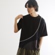 ティーケー タケオ キクチ(tk.TAKEO KIKUCHI)のニットドッキングカーブスイッチカットソー ブラック(519)