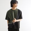 ティーケー タケオ キクチ(tk.TAKEO KIKUCHI)のニットドッキングカーブスイッチカットソー オリーブグリーン(526)