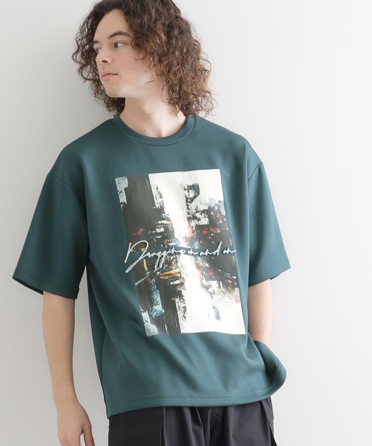 ティーケー タケオ キクチ(tk.TAKEO KIKUCHI)のアーバングラフィックブラシ刺繍Tシャツ12