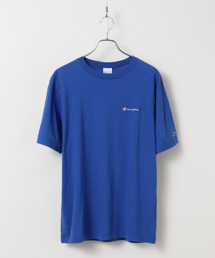 ティーケー タケオ キクチ(tk.TAKEO KIKUCHI)のChampion for tk.TAKEO KIKUCHI ロゴ刺繍Tシャツ ブルー(092)