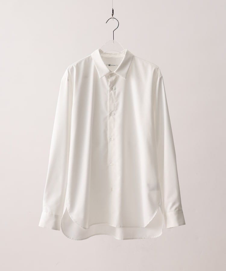 ティーケー タケオ キクチ(tk.TAKEO KIKUCHI)のTRレギュラーカラーシャツ ホワイト(001)