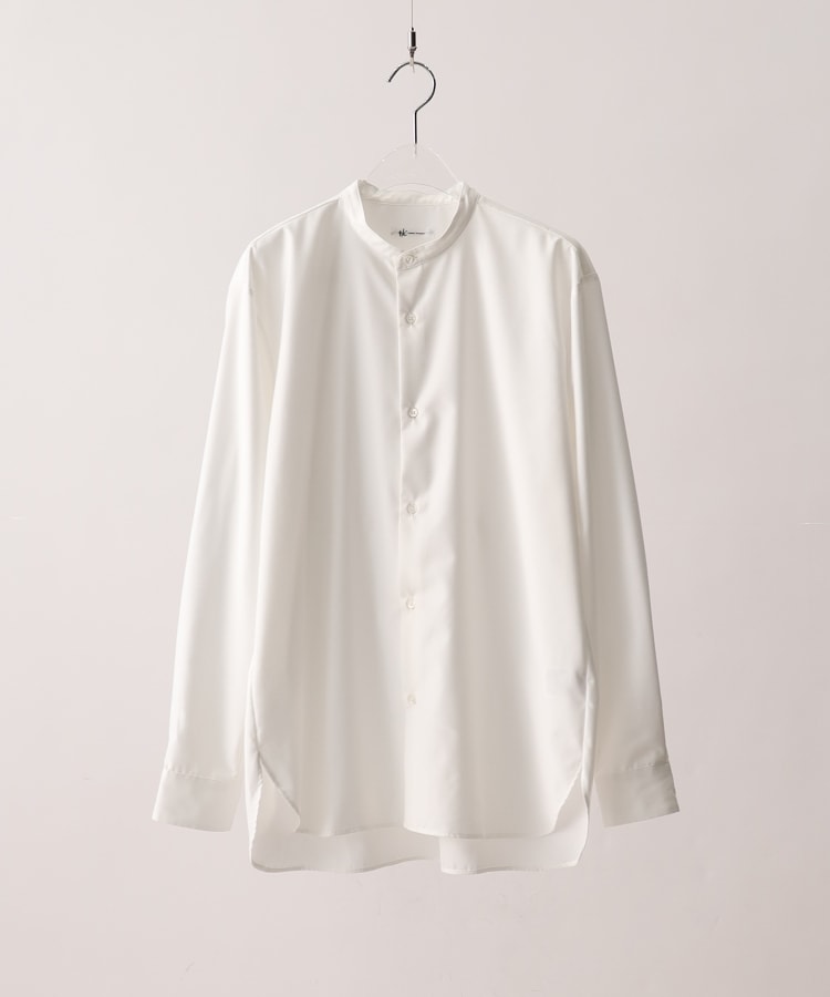 ティーケー タケオ キクチ(tk.TAKEO KIKUCHI)のTRバンドカラーシャツ ホワイト(001)