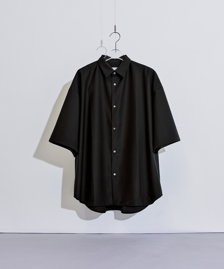 ティーケー タケオ キクチ(tk.TAKEO KIKUCHI)のTRレギュラーカラー半袖シャツ ブラック(019)