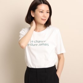 クードシャンス(COUP DE CHANCE)の【洗える/日本製】ロゴプリントTシャツ