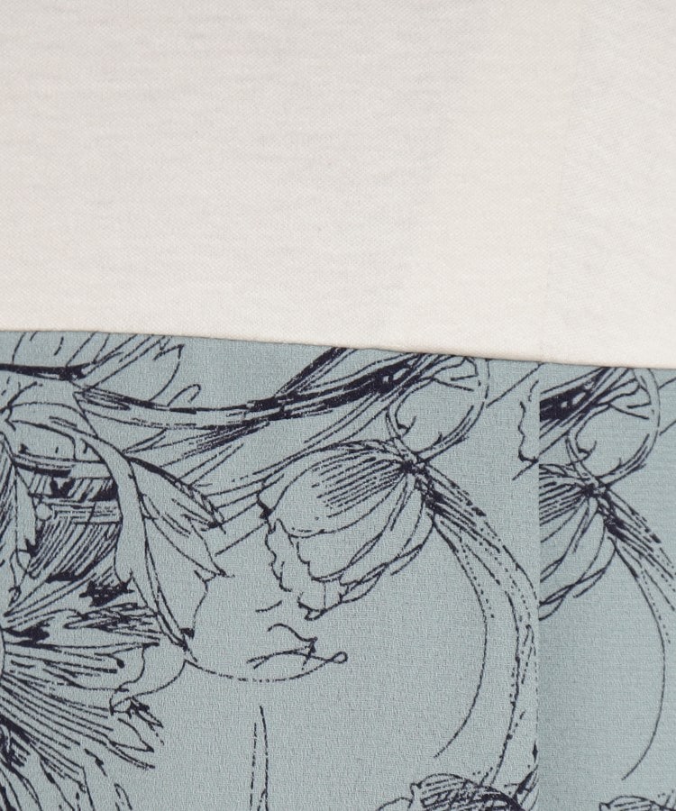 クードシャンス(COUP DE CHANCE)の【日本製/花柄ワンピース】一枚でサマになる異素材ドッキングワンピース15