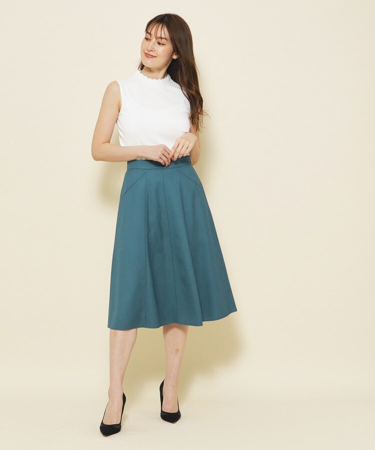 クードシャンス(COUP DE CHANCE)の【洗える】レースが優美なノースリーブニット13