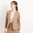 クードシャンス(COUP DE CHANCE)の【洗える／日本製】カラーレスジャケット モカブラウン(042)