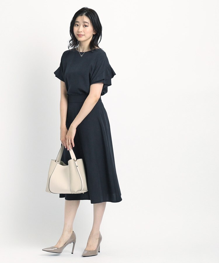 クードシャンス(COUP DE CHANCE)の【洗える／麻調合繊】Aラインスカート17