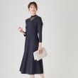 クードシャンス(COUP DE CHANCE)の【洗える／日本製】ニットワンピース ネイビー(094)