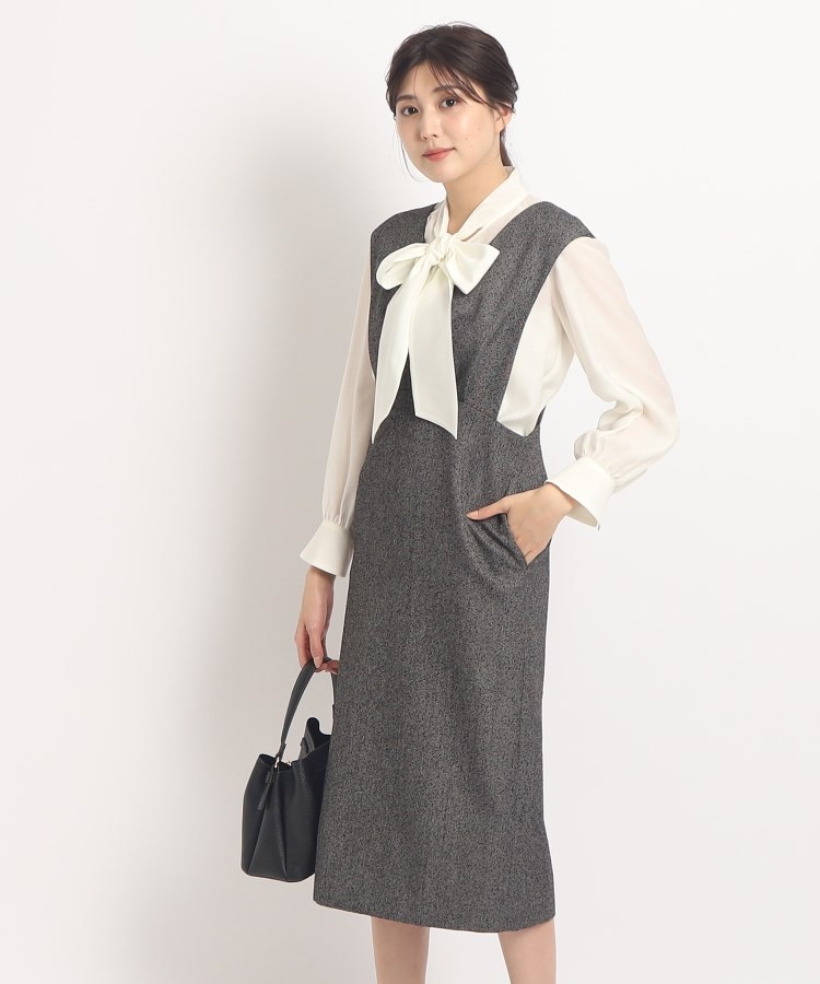 クードシャンス(COUP DE CHANCE)の【洗える】大人フェミニンワンピース1