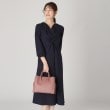 クードシャンス(COUP DE CHANCE)の【日本製】ねじりデザインワンピース ネイビー(094)