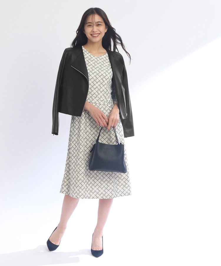 羊革】女性らしい雰囲気にこだわったレザーブルゾン(ライダース 羊革】女性らしい雰囲気にこだわったレザーブルゾン(ライダース