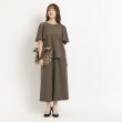 クードシャンス(COUP DE CHANCE)の【洗える／日本製／シワになりにくい／清涼感／セットアップ可】オンオフ可、リラクシーなガウチョパンツ6