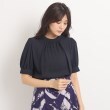 クードシャンス(COUP DE CHANCE)の【洗える】モックネックブラウス ネイビー(094)