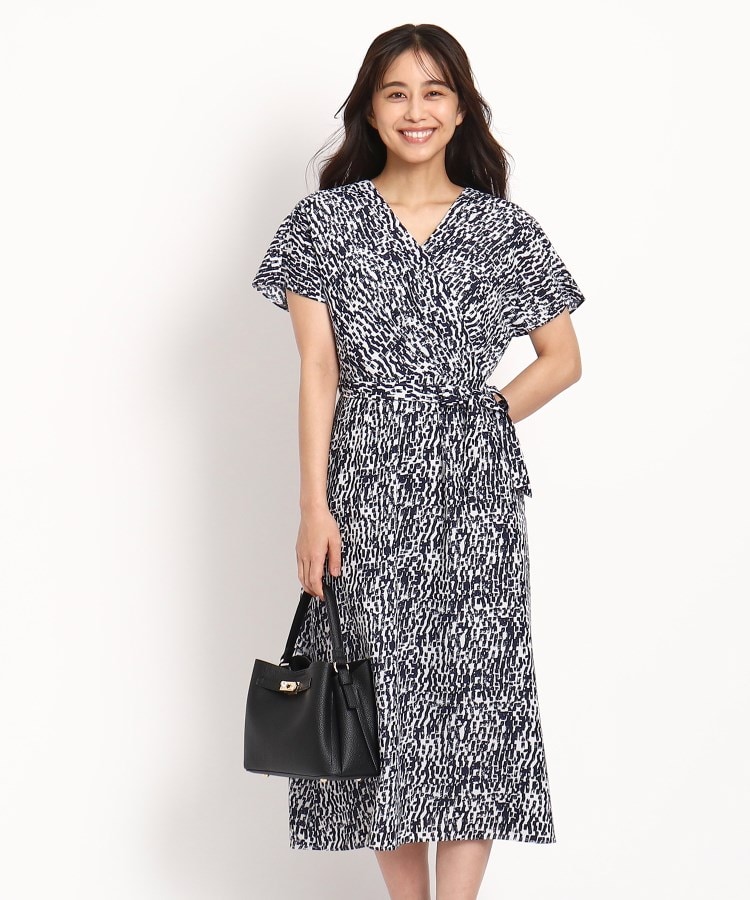 洗える】カシュクール風ワンピース(ミドルワンピース) | COUP 洗える】カシュクール風ワンピース(ミドルワンピース) | COUP