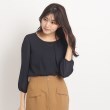 クードシャンス(COUP DE CHANCE)の【洗える／日本製】ブラウス ネイビー(095)