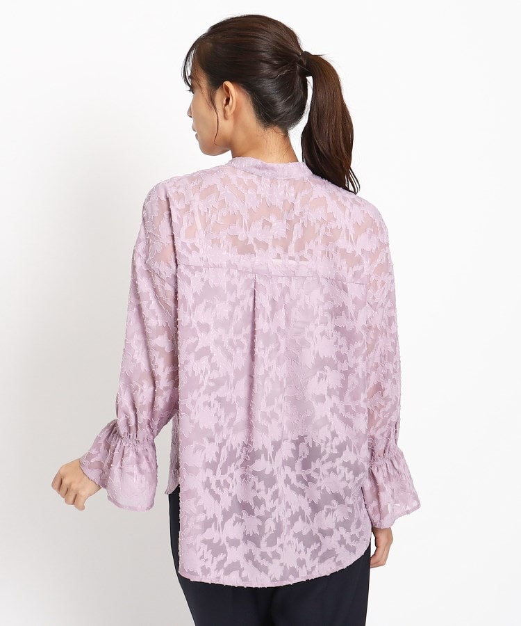 洗える】花柄ジャカードのブラウス(シャツ・ブラウス) | COUP 洗える】花柄ジャカードのブラウス(シャツ・ブラウス) | COUP
