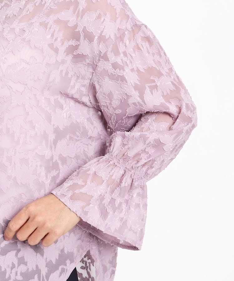 洗える】花柄ジャカードのブラウス(シャツ・ブラウス) | COUP 洗える】花柄ジャカードのブラウス(シャツ・ブラウス) | COUP