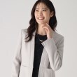 クードシャンス(COUP DE CHANCE)の【日本製／伸縮性／着心地◎／通勤／セットアップ可】拘りの女性らしいシルエット！ノーカラージャケット2