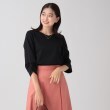 クードシャンス(COUP DE CHANCE)の【洗える／日本製／七分袖】プルオーバージャージ ブラック(019)