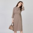 クードシャンス(COUP DE CHANCE)の【洗える／日本製／ドレープ】アシメドレープが女性らしいワンピース2