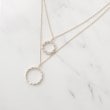 クードシャンス(COUP DE CHANCE)のジルコニアWリングネックレス【ギフトBOX入り】1
