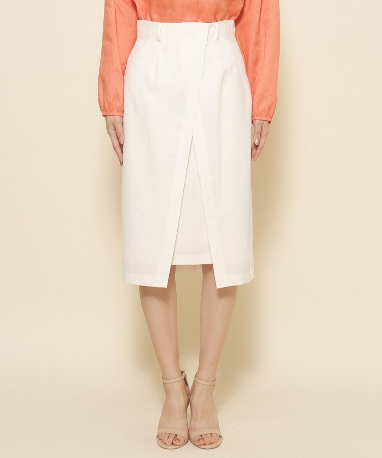 クードシャンス(COUP DE CHANCE)の【洗える】女性らしい美しさを演出する ラップデザインのタイトスカート16