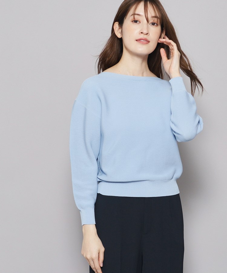 【洗える/ドルマン風/オンオフ可】幅広いシーンに!上品で女性らしい美シルエットニット 【洗える/ドルマン風/オンオフ可】幅広いシーンに!上品で女性らしい美シルエットニット