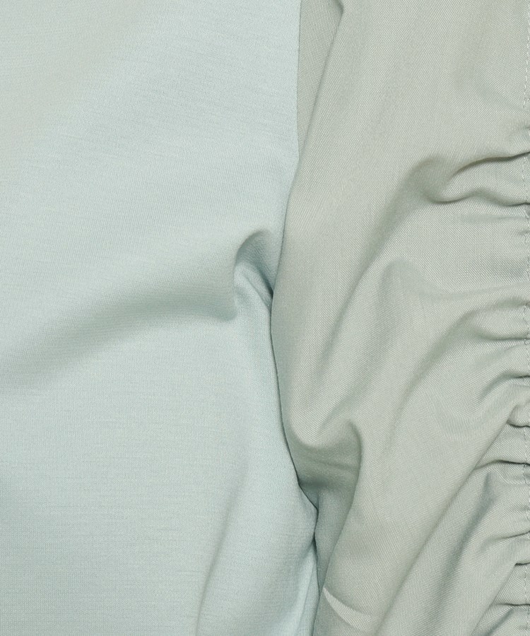 クードシャンス(COUP DE CHANCE)の【洗える／日本製／袖ギャザー／異素材ミックス】一枚でサマになる、袖デザインプルオーバージャージ8