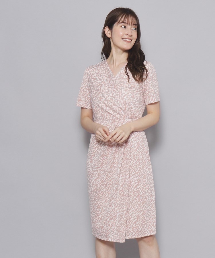 クードシャンス(COUP DE CHANCE)の【洗える／日本製／一枚着／ジャケットイン】快適な着心地！細見えカシュクール風ワンピース5