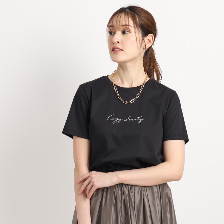 クードシャンス(COUP DE CHANCE)の【洗える／日本製】夏のスタイリングに活躍するロゴTシャツ Ｔシャツ