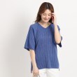 クードシャンス(COUP DE CHANCE)の【洗える／日本製】丈長ニットプルオーバー ブルー(092)