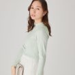 クードシャンス(COUP DE CHANCE)の【洗える】レースニットトップス ミントグリーン(021)