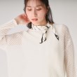 クードシャンス(COUP DE CHANCE)の【洗える／日本製／和紙の清涼感】メッシュ編みニットプルオーバー1