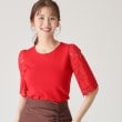 クードシャンス(COUP DE CHANCE)の【洗える】華やかなレース袖ニットトップス16